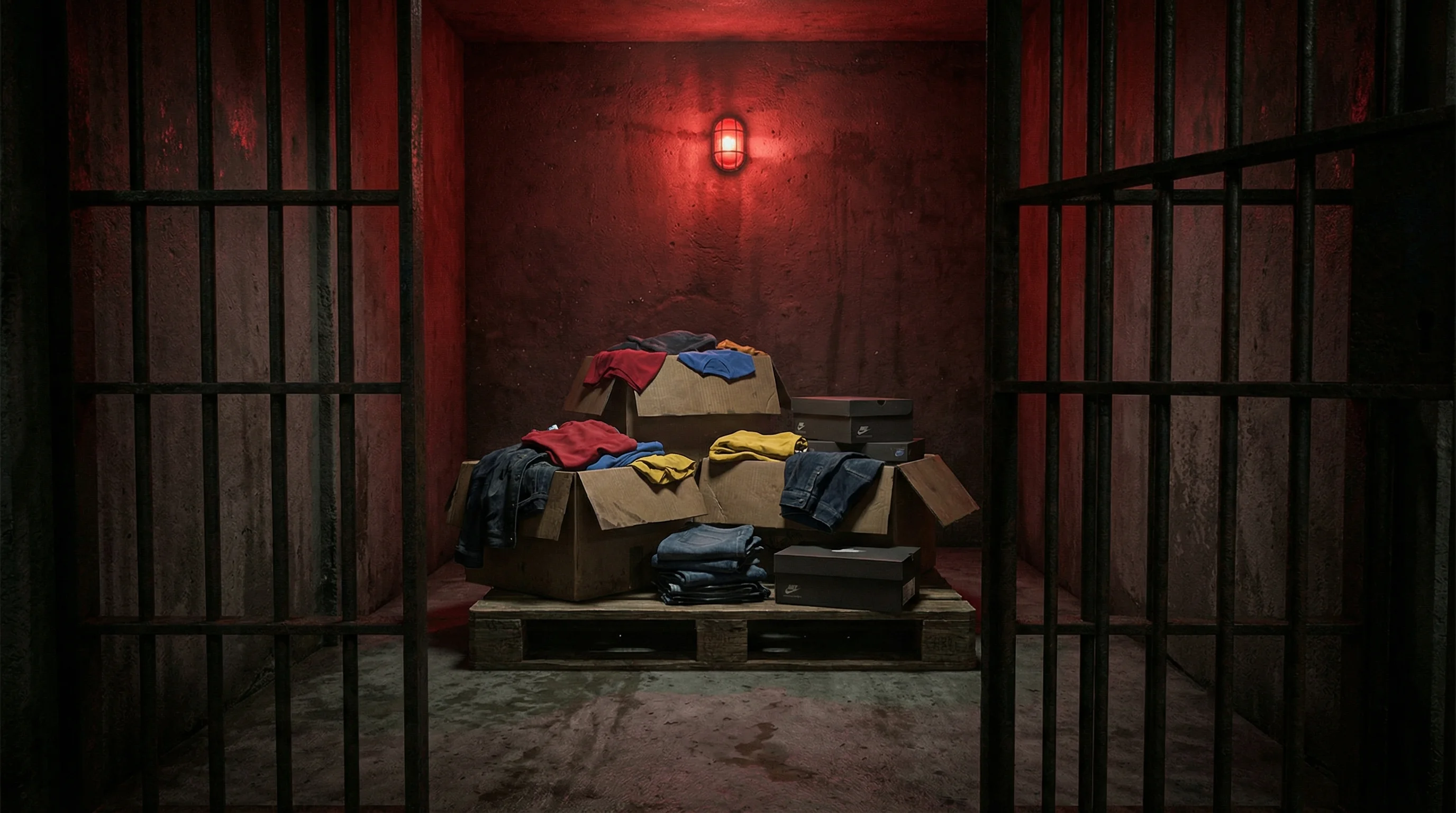 Europaleta z odzieza za kratami - SENT 2026